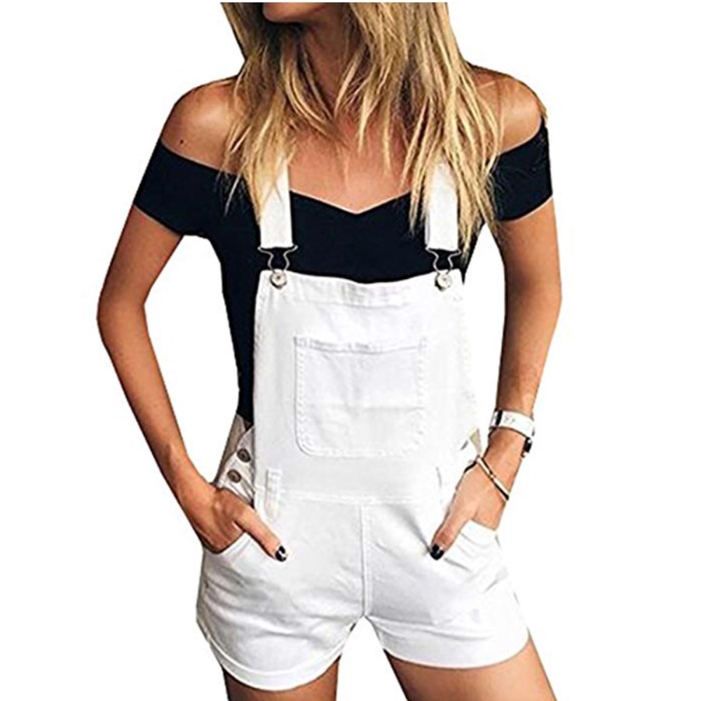 ♡ White Overall Shorts size 24 *never worn*